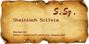 Steinisch Szilvia névjegykártya