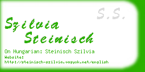 szilvia steinisch business card